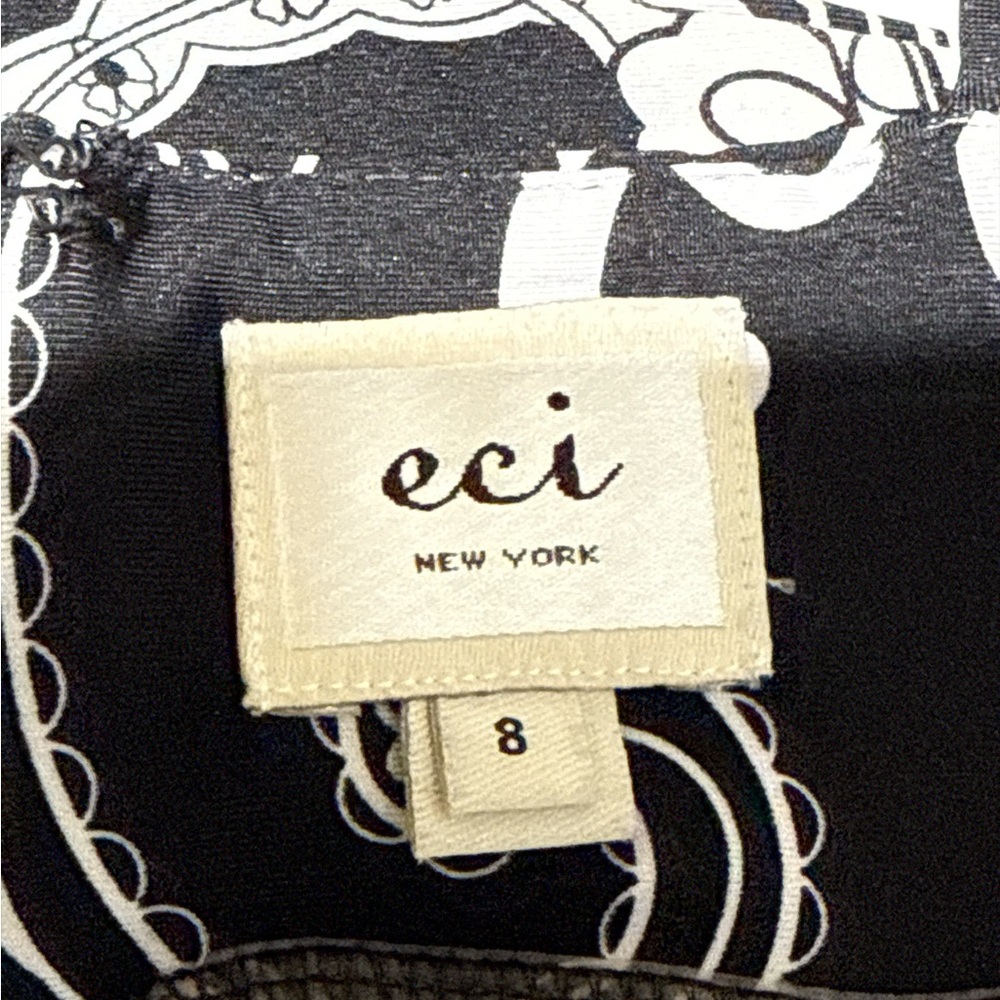 ECI Monochrome Patterned Dress - Picture 6 of 7